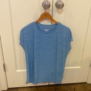 blue athletic top